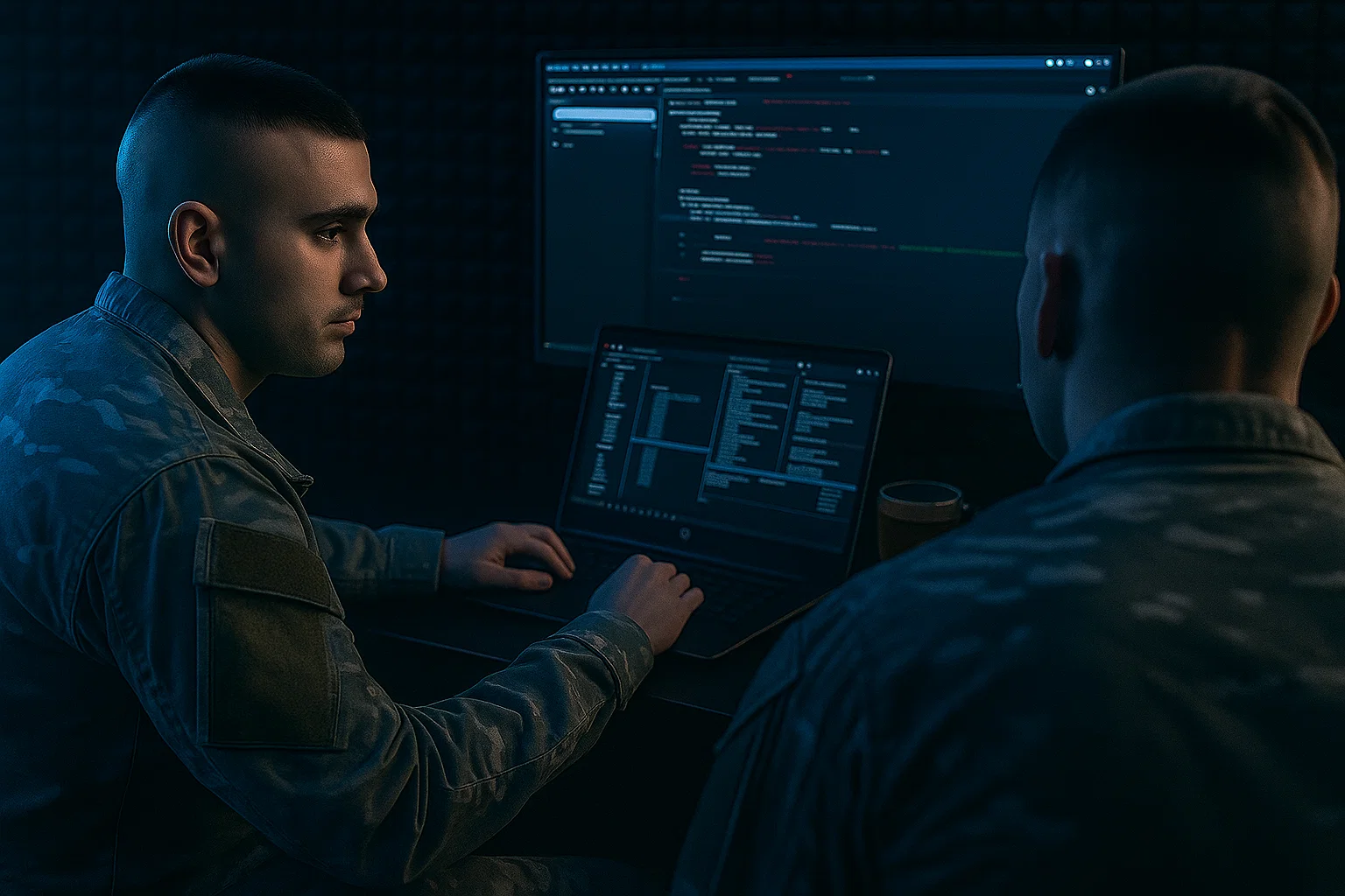 Defense and government icon showing cyber-resilient modular infrastructure